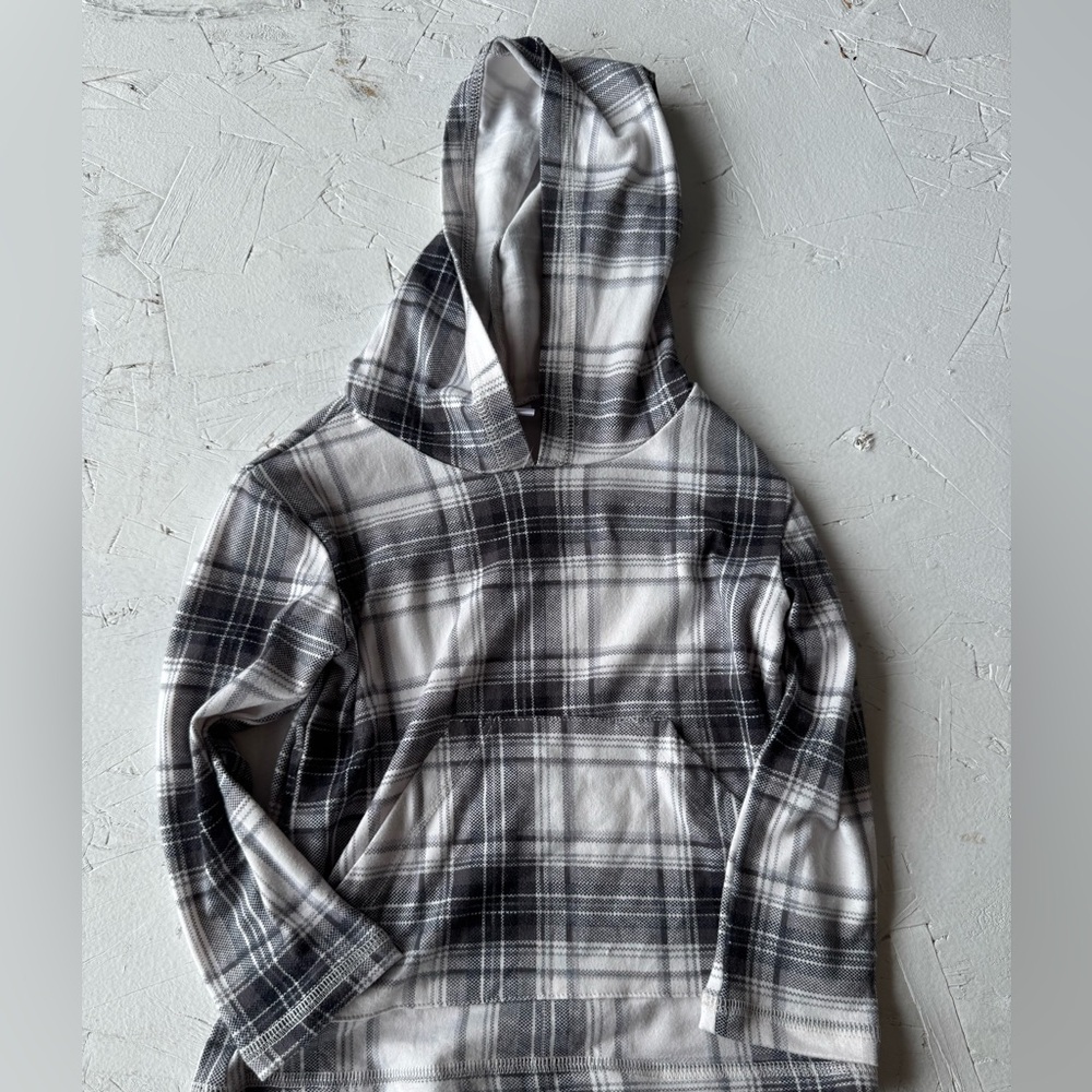 Millie & Roo Plaid Long Sleeve Hoodie